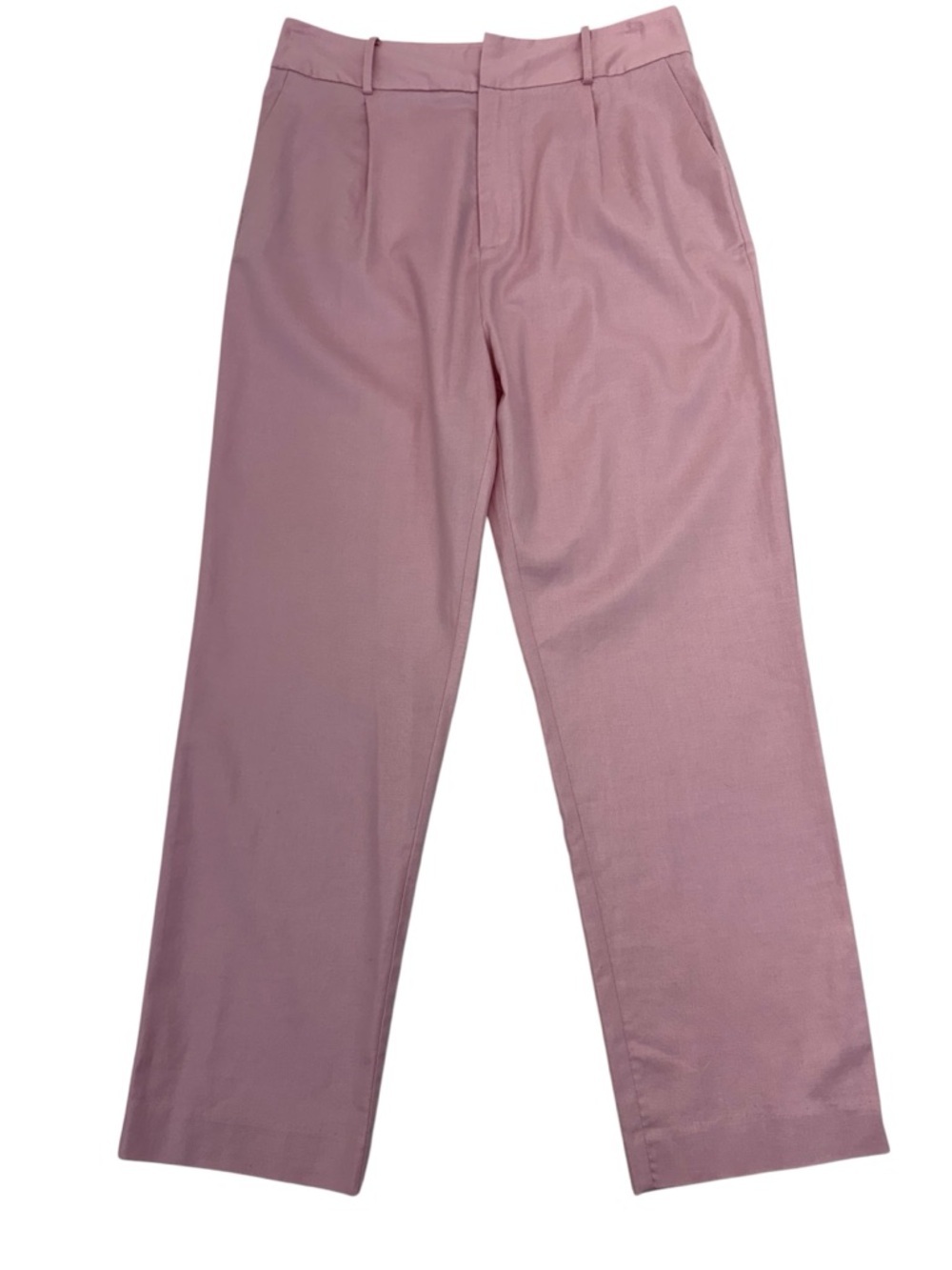 Camila Coelho Linen Blend Pants Trousers Large Pink